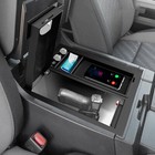 Center Console Storage Gun Safe Box With Tray   Led For 2014-2021 Toyota Tundra