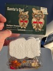 Leewards Santa s Owl Sequin Bead Vintage Diy Christmas Ornament Kit Makes 2 Rare