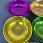  8 vintage Sunburst Anodized Aluminum Bowls Retro Kitchen 5 3 4    Color Craft
