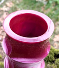 Rare Vintage Red Bakelite Vase Soviet Ussr Art Deco Mid Cetury Modern Collectibl