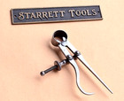 Rare Antique L s  Starrett No  82  2 -1 2 Inch Keyhole Calipers With Solid Nut 