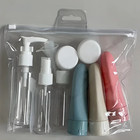11pcs Travel Bottles Set With Storage Bag Travel Size Empty Liquid Cream Lotion 