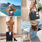 8-pack Cruise Luggage Tag Holder  Cruise Luggage Tag Holder - Clear 8 Pcs