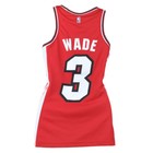 Nba Adidas Miami Heat Dwyane Wade  3 Jersey Red Tank Top Basketball Womens Ladie