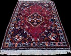 Rare All Hand Spun Wool Qashqai Handmade Shira Z  Tribal Thick Rug 4x6 Area Rug