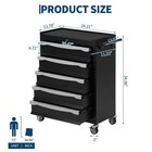 5-drawer Rolling Tool Chest  Tool Storage Cart  workshop Tool Cabinet Organizer