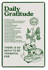  Daily Gratitude Inspirational Metal Tin Sign Green Boho Room Tin Sign05