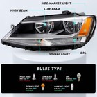 Halogen Headlamp Compatible 2011-2018 Jetta Mk6 Driver Side Replacement