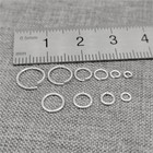 Bulk Sterling Silver Open Or Closed Jump Rings Outer Diameter 2 5mm To 16mm