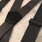 Suspenders Braces Mens Gray Blac Clip On Stretch Elastic Eclectic Grandpa Preppy