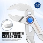 Workpro Mini Water Pump Plier 4-inch Groove Joint Pliers W 15-position Push-lock
