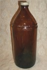 Rare Antique Man In The Moon Moon-shine Chemical Co  Pittsburgh Pa  Amber Bottle