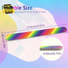 12pcs Professional Double-sided 100 180 Grit Nail Files Colorful Manicure Pedicu