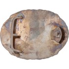 New Silver P Western Floral Flower Cowboy Cowgirl Rodeo Trophy Vtg Belt Buckle