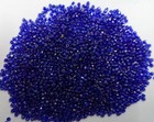 Vintage Antique Czech Glass Seed Beads Clear Metallic Blue Ab Iris 9 0 3 Cuts