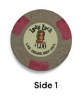 Lady Luck Casino Las Vegas Vintage  1 Casino Chip