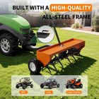    40 48 tow Behind Plug Aerator For Lawn Tractor   Atv W 24 Tines  universal Hitc