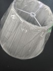 Nice 5  X  9  X 7  Round Tapered Softback Lamp Shade Pleated White