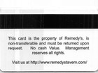 Remedy s Bar Casino Las Vegas  Nv Slot Card