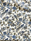 Pottery Barn King Pillow Shams Set Blue   Tan Peacocks Floral Gray Plaid Border