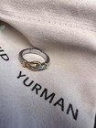 David Yurmanladies 9mm Thoroughbred Loop Pinky Ring 925 18k Gold Size 8