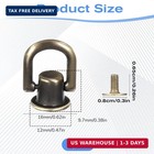D Rings For Purse Making  4 Pcs Purses Hardware Screw Grommets Bronze Purse Stri