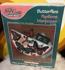 Vintage 2000 J p  Coats Latch Hook Rug Kit   Butterflies  