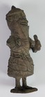 Antique Kingdom Of Benin Nigeria Bronze Sculpture Statue Figure 7 5  Tall As Is