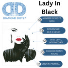 Diamond Dotz Lady In Black Diamond Painting Kits For Adults