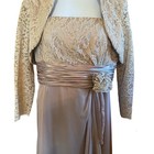 David s Bridal Women s Blush Pink Lace Dress With Jacket Size 8