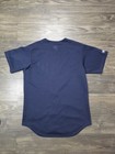 Team Mlb Majestic New York Yankees Vintage Baseball Jersey Navy Blue Size Medium
