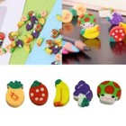 10pcs Mini Fruit Shaped Rubber Pencil Eraser Novelty Stationery Gift Childrbest