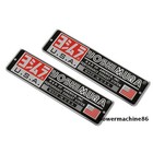 2pc Aluminium Yoshimura Sticker Heat-resistant Motorcycle Exhaust Pipe Usa Decal