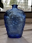 8 Piece Lot Of Blue Glass Miscellaneous Items Household Antique