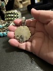 Sonoran Gold Turquoise Cluster Pendant In Sterling Silver Signed By Artist