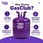 Large 22l Helium Tank Balloon Kit Gasclub For Balloons Party Wedding Banquet Us