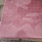 Blossoms   Blooms Pink Oblong 60  X 84  Easter Tablecloth Rabbits  Chicks