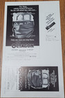 The Octagon 1980 Movie Pressbook Ad Mat Sheet Vintage Promo Chuck Norris Ninja