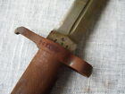 Wwii Vintage Swedish M1896 Mauser Rifle Bayonet W  Leather Frog