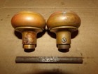 Antique Ornate Brass Door Knob Set With Intricate Design
