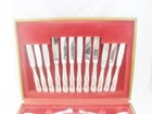 44 Piece Vintage Silver Plate Canteen Cutlery Set 6 Settings Kings Pattern Epns