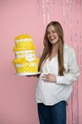      Tanz Handmade 3-tier Diaper Cake Baby Gift For New Parents Sunshine  yellow 
