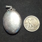 Birks Antique Art Nouveau Large Sterling Silver Locket Pendant Hallmarked 16 95g