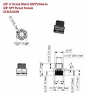 G Thread  british Bspp  Male To Npt Female Adapter - Lead-free  3 8  X 3 8  