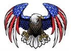New Bald Eagle Usa American Flag Car Truck Window Decal Sticker Vinyl Patriotic