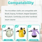 Nicemiya 10 Pack Microfiber Cloth For Handheld Steam 10 Pack  10 White