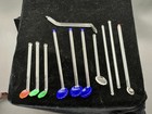 Vintage Murano Style Art Glass Drink Stir Sticks Hand Blown Stirrers Lot Of 11