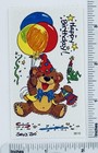 Ten Vintage Suzy   s Zoo Boof Bear Happy Birthday cricket Collectible Sticker Lot 
