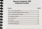 Massey Ferguson 300 Industrial Loader Service Manual Repair Shop Technical Book