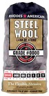 Steel Wool 0000 12 Pad Fine Grade Rhodes  American Final Finish Super Fine